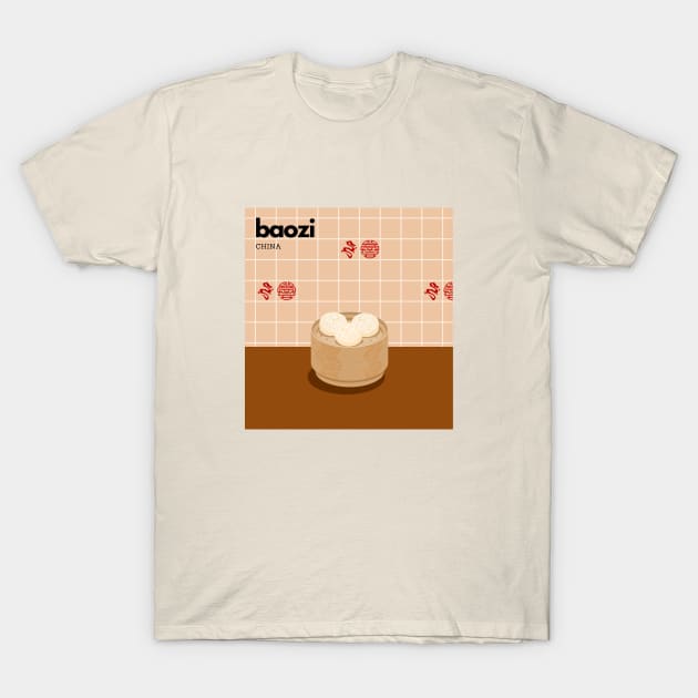 Baozi China Street Food T-Shirt by Applausi